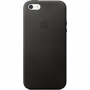 Чехол Apple iPhone SE Leather Case для iPhone SE/5S/5 (MMHH2ZM/A), черный