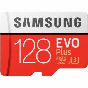 Карта памяти Samsung EVO Plus V2 microSDXC 128Gb UHS-I U3 + ADP (100/60 Mb/s), MB-MC128GA
