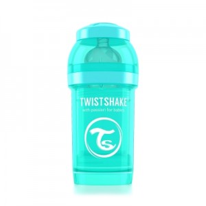 Бутылочка Twistshake антиколиковая для кормления 180 мл, Бирюзовая (Sleepyhead), 78034