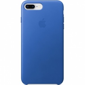 Чехол Apple Leather Case для iPhone 8 Plus/7 Plus, синий аргон