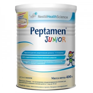 Смесь Nestle Health Science Peptamen Junior (Пептамен Юниор) специализированный продукт диетического лечебного питания, для детей от 1 года до 10 лет, 400 гр.