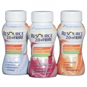 Смесь Nestle Health Science Resource 2.0 + Fibre (Ресурс 2.0 + Файбер) Персик специализированный продукт профилактического питания с 3 лет, 200 гр.