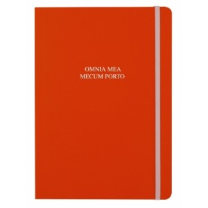 Тетрадь Erich Krause на резинке А5, SANTINA, 120 листов, клетка, красная