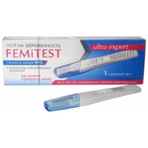 Тест FEMiTEST Ultra Expert Тест для определения беременности струйный тест 1