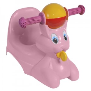 Горшок-игрушка LITTLE ANGEL "Зайчик" розовый (Уценка - У1)