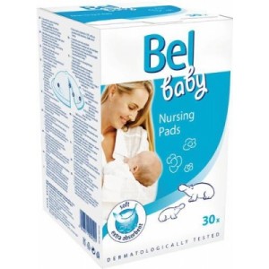 Вкладыши в бюстгальтер Bel Baby Nursing Pads для кормящих мам 30 шт., 4911918