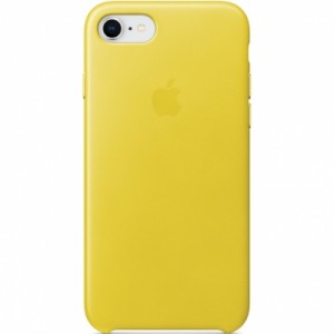 Чехол Apple Leather Case для iPhone 8/7, жёлтый бутон