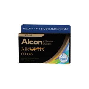 Линзы контактные AirOptix Colors (2шт /0.0 / 8.6/ 14.2) Brilliant Blue