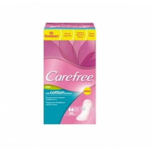 Ежедневные ароматизированные прокладки Carefree Cotton Fresh/Экстракт хлопка, 34 шт