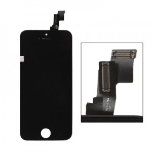 Дисплей LCD с тачскрином LP для iPhone 5C, (AAA) 1-я категория, черный