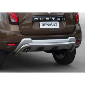 Защита заднего бампера RIVAL для Renault Duster (2015-н.в) скоба