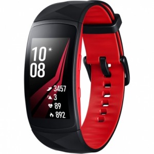 Фитнес-браслет Samsung Gear Fit 2 Pro, чёрно-красный