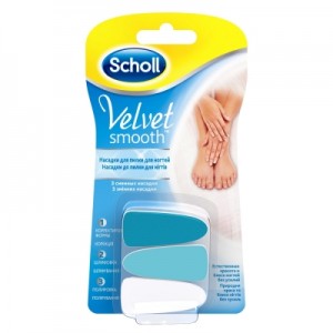 Сменные насадки SCHOLL (Шолль) Velvet Smooth для электрической пилки для ухода за ногтями