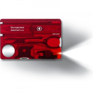 Швейцарская карта Victorinox 0.7300.T SwissCard Lite, красный