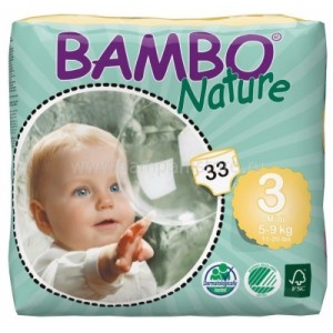 Подгузники Bambo Nature (Бамбо Натур) Midi 3 (5-9 кг) 33 шт