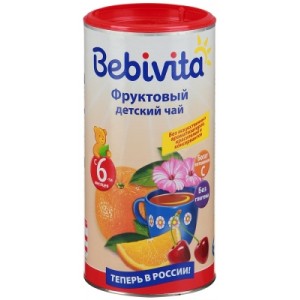 Чай детский Bebivita (Бебивита) гранулированный Фруктовый, с 6 мес., 200 гр.