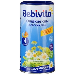 Чай детский Bebivita (Бебивита) гранулированный Сладкие сны, с 4 мес., 200 гр.