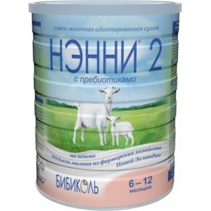 Молочная смесь НЭННИ 2 с пребиотиками на основе козьего молока, с 6 мес., 800 гр.