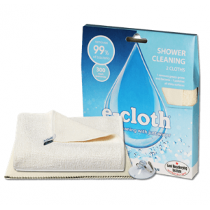 Набор салфеток E-CLOTH для уборки душа (cалфетка для кафеля и душа, cалфетка для полировки и очистки стекла)