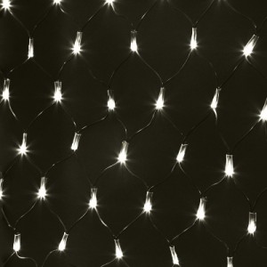 Гирлянда - сеть NEON-NIGHT 1,5х1,5м, прозрачный ПВХ, 150 LED Белые