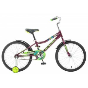 Детский Велосипед двухколесный NOVATRACK 20", CRON, бордовый