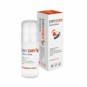 Cредство от повышенного потоотделения Dry Dry Sensitive для чувствительной кожи, 50 мл