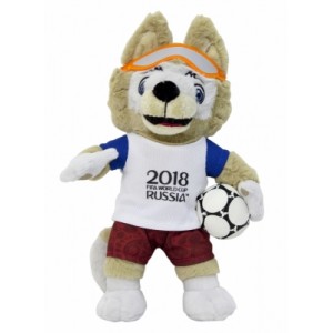 Мягкая игрушка FIFA-2018 Волк Забивака, 33 см, Т10999
