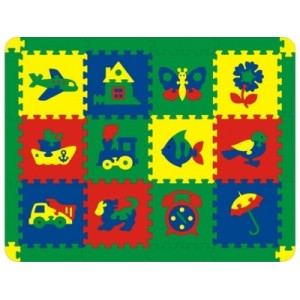 Детский игровой коврик 12 деталей, 45429 Флексика