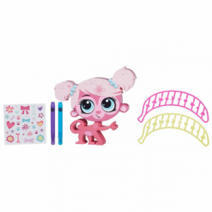 Игровой набор Littlest Pet Shop Укрась зверюшку, розовый