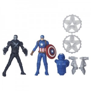 Игровой набор HASBRO из 2 фигурок Мстителей Captain America v. Marvel's Crossbones