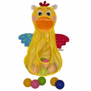Игровой набор для ванны KS Kids "Голодный пеликан" -сетка с мячами