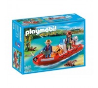 Игровой набор Playmobil В Поисках Приключений: Лодка с браконьерами