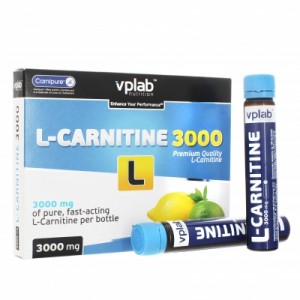 Жиросжигатель VP Laboratory L-Carnitine 3000 Vplab цитрус, 7 ампул x 25мл
